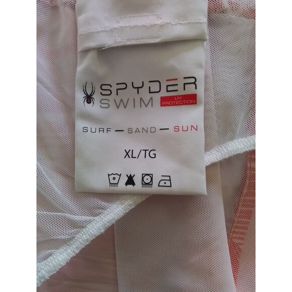 Spyder Swim Volley Trunks Board Shorts Tropical Men's Size XL Orange White New - Picture 5 of 6